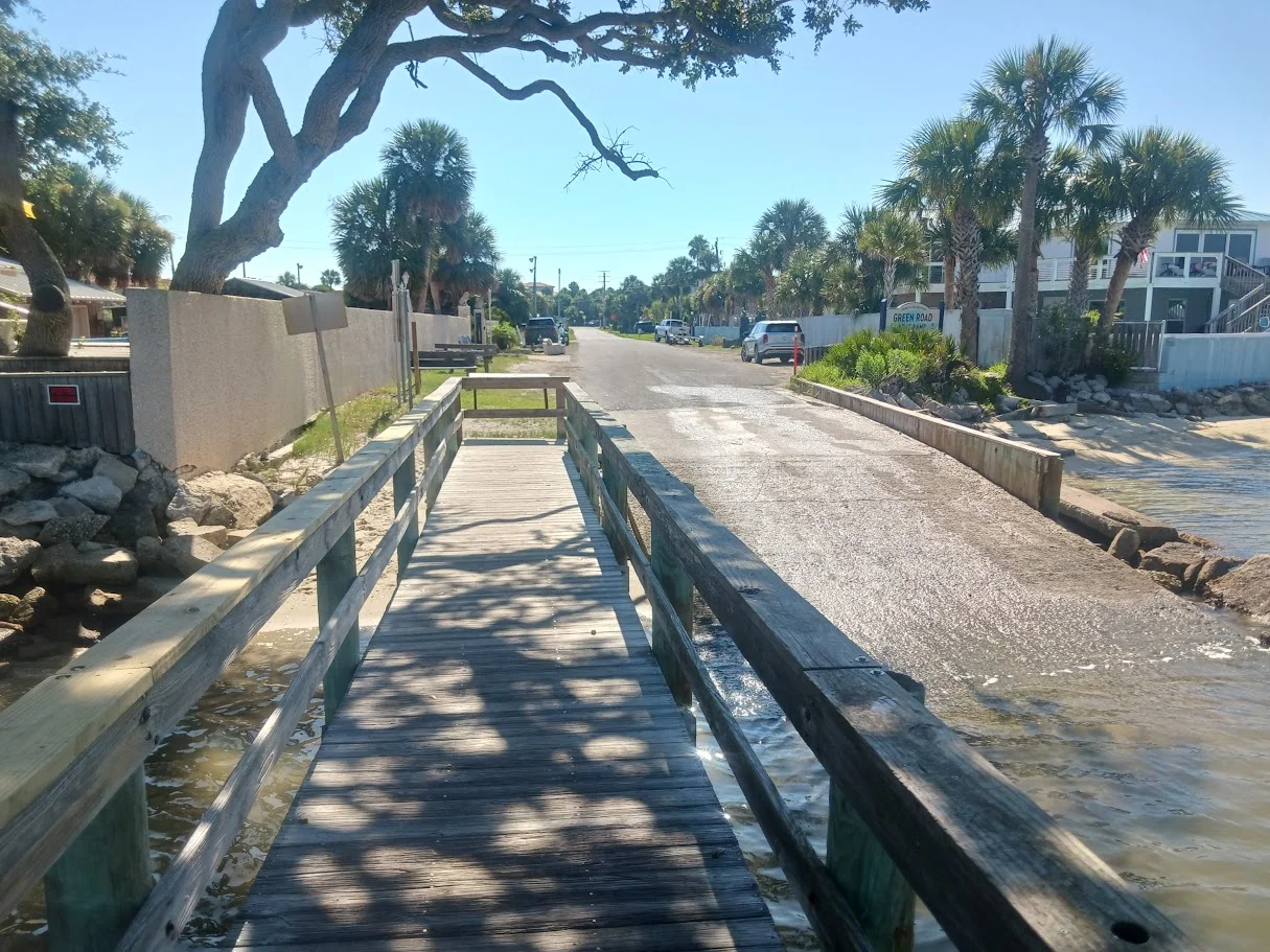 boat ramp along matanzas river, st augustine